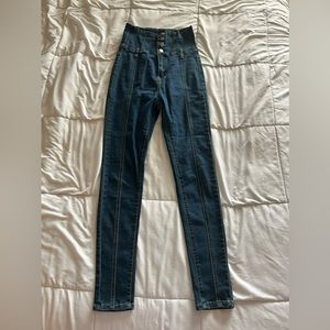High waist skinny jeans